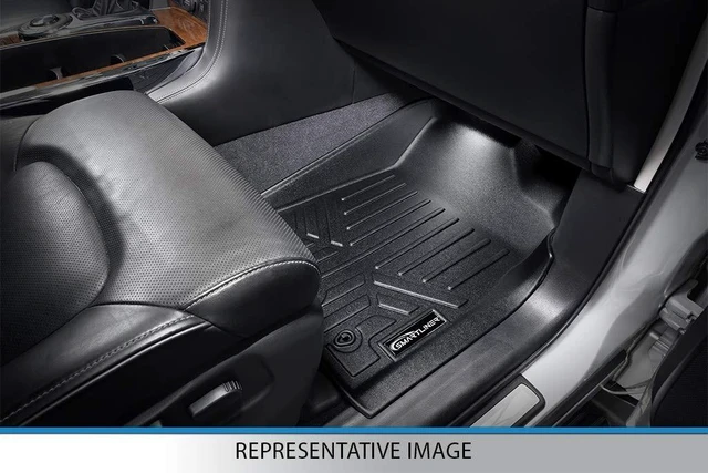 Alt view image 3 of 5 - SMARTLINER Custom Fit Floor Mats 1st Row Liner Set for 2002-2008 Dodge Ram 1500