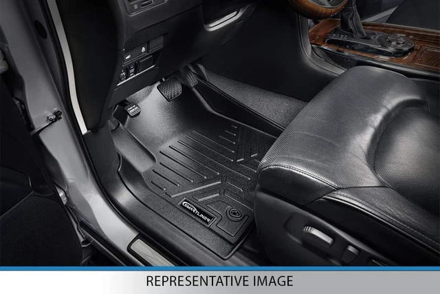 Alt view image 2 of 5 - SMARTLINER Custom Fit Floor Mats 1st Row Liner Set for 2002-2008 Dodge Ram 1500