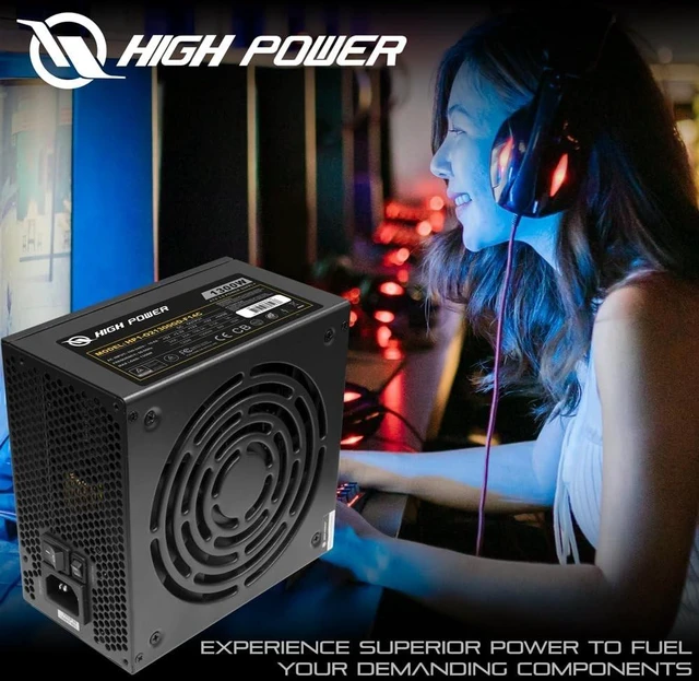 Alt view image 3 of 5 - HIGH POWER PC Power Supply Fully Modular 1300W 80 Plus Gold Certified ATX 3.0 & PCIE-5.0 Compliant, High-Performance, Efficiency, and Reliability. Active PFC, and All Protections.