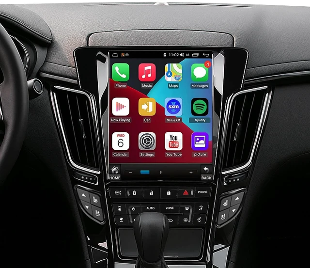 Main image of 4G Network Radio for Cadillac CTS 2008-2014 Upgrade,QLED Touch Screen Replacement,CarPlay and Android Auto Ready,Keep OEM Camera and SWC
