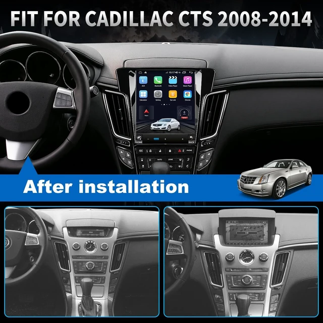 Alt view image 2 of 5 - 4G Network Radio for Cadillac CTS 2008-2014 Upgrade,QLED Touch Screen Replacement,CarPlay and Android Auto Ready,Keep OEM Camera and SWC