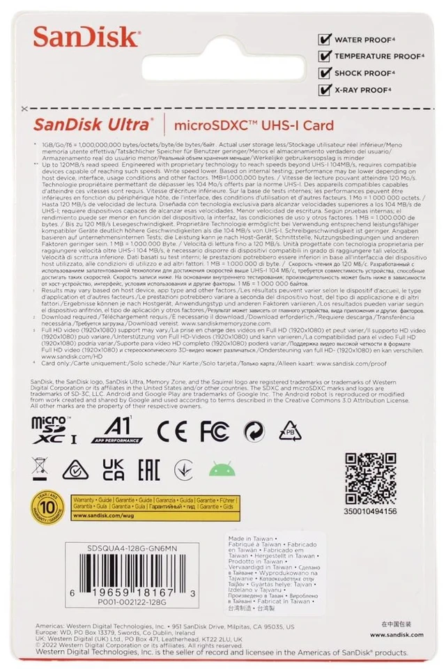 Alt view image 2 of 5 - SanDisk 128GB Ultra microSDXC 120MB/s A1 Class 10 UHS-I