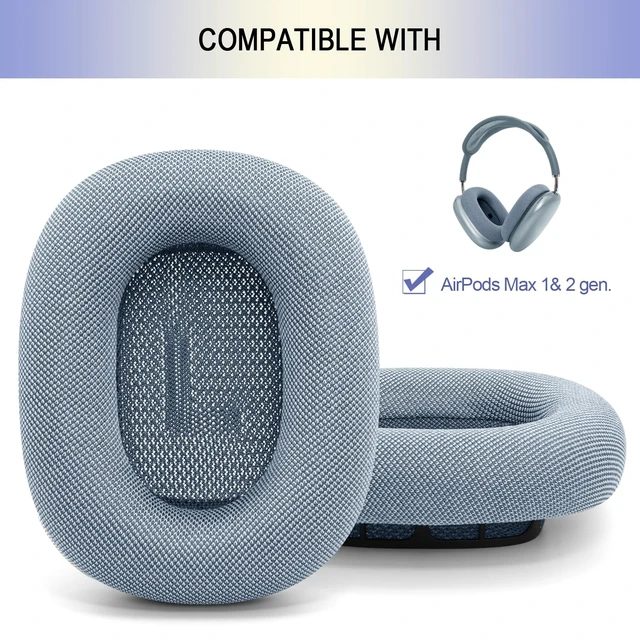Alt view image 2 of 5 - Upgraded Ear Cushions for Apple AirPods Max, Mesh Ear Pads Replacement