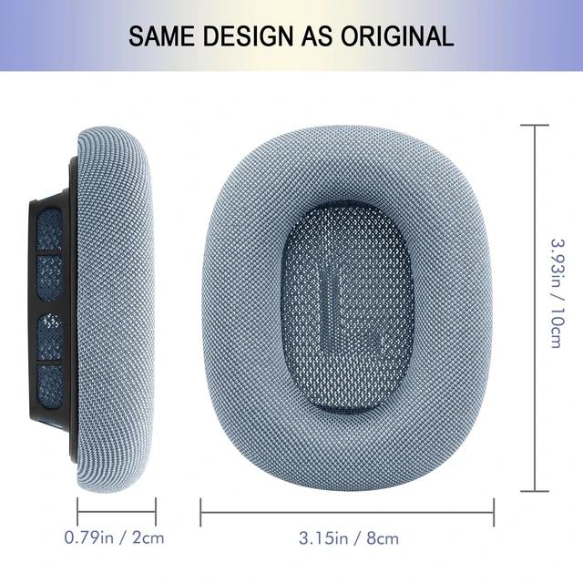 Alt view image 5 of 5 - Upgraded Ear Cushions for Apple AirPods Max, Mesh Ear Pads Replacement