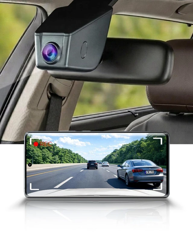 Main image of Fitcamx 4K Dash Cam Suitable for Ford F150 2021-2026 Rapor Lightening & F250 Super Duty, OEM Factory Look, 2160P UHD Video, Built-in WiFi & APP, Loop Recording, G-Sensor, Plug & Play, 64GB Card