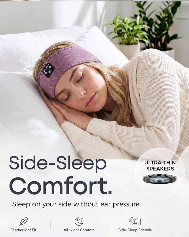 Alt view image 2 of 5 - Lavince Sleep Headphones Bluetooth 5.4 Headband, Sleep Headband Headphones