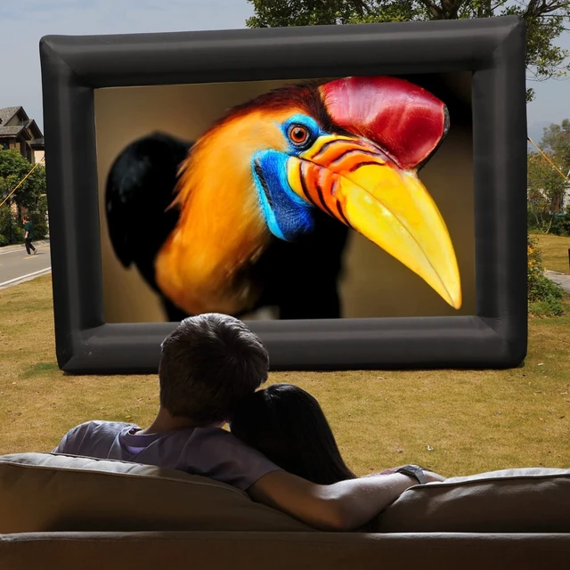 Alt view image 4 of 5 - staelea 21ft Inflatable Projector Movie Screen for Outside and Indoor Theater Projector ScreenSupports Front and Rear ProjectionIncludes a Powerful Fan, Strapping, Repair Kit and Storage Bag