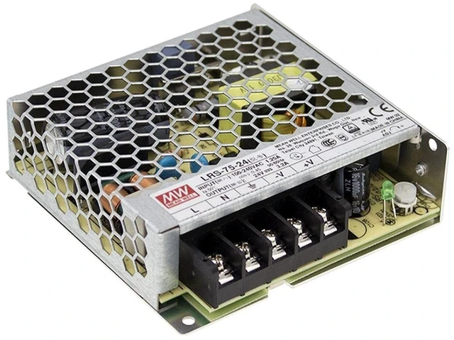 Main image of MEAN WELL - 1993 Mean Well LRS-75-24 Enclosed Switching Power Supply, Single Output, 24V, 3.2A, 76.8W, 3.9" L x 3.82" W x 1.18" H