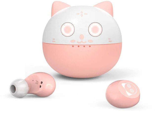 Main image of Jinpei Cute Pink cat Wireless Earphones, Waterproof, Noise Cancelling in-Ear erbuds, TWS Stereo Headphones, Built in mic Headset Premium Sound with deep bass, JE-05B_K71