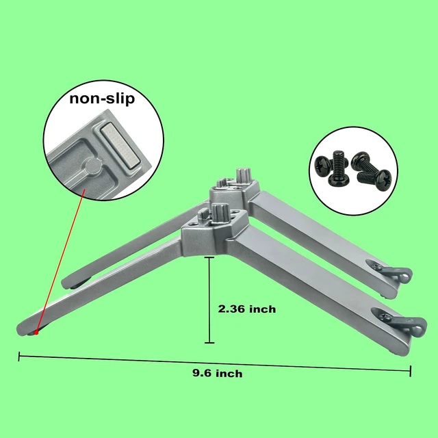 Alt view image 4 of 5 - Replacement TV Base Stand 2087-L 2087-R, Fit for Toshiba C350 Series LED 4K UHD Smart TV (50C350KU, 2021 Model)