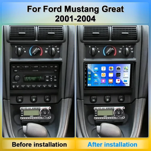 Alt view image 2 of 5 - 7 inch Car Stereo for Ford Mustang Great 2001-2004 Double Din Android 14
