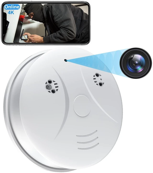 Main image of Kestanlora HD 1080P WiFi Smoke Detector Hidden Camera with Motion Detection,Indoor Cameras for Home Security Spy Camera