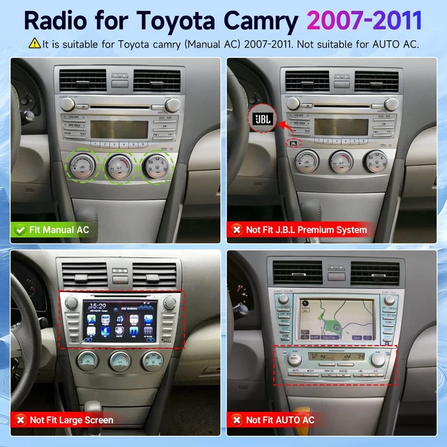 Alt view image 3 of 5 - Leadfan Linux Car Radio for Toyota Camry 2007-2011 Upgraded