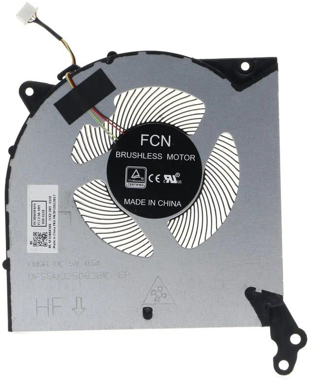Alt view image 3 of 5 - Replacement CPU+GPU Cooling Fan for Lenovo Legion 5 5I 15IMH05 15ARH Legion 5 5i 17 2020 Model DC28000FAF0 FM9H DC28000FBF1 FM9J 5F10S13917