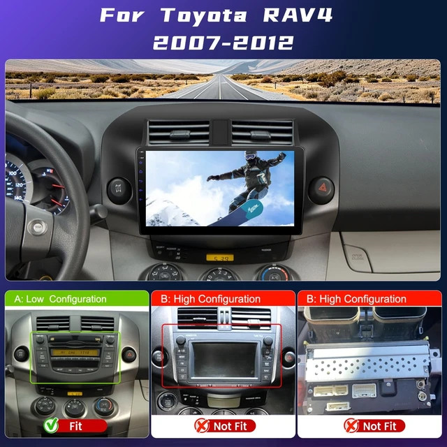 Alt view image 2 of 5 - Volxcereo Car Stereo for Toyota RAV4 2007 2008 2009 2010 2011 2012