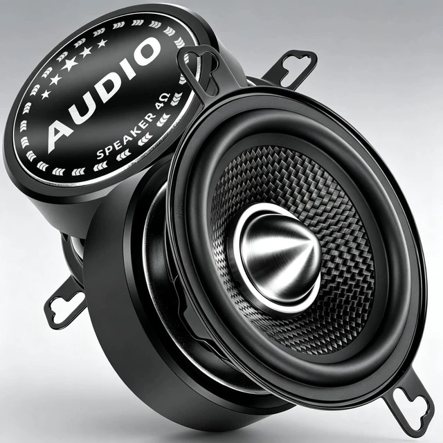 Main image of 3.5 Inch Speakers 600W Max 4 Ohm Carbon Fiber Cone 3.5" Car Woofer 2 Pack