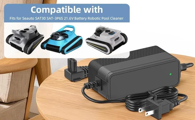 Alt view image 2 of 5 - VOJSALDR 26V Robotic Pool Cleaner Charger Compatible with Seauto Crab CR and Zyerch SAT30 21.6V Battery Robotic Pool Cleaner Charger