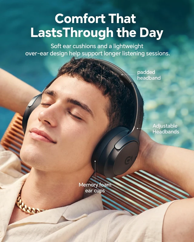 Alt view image 4 of 5 - dbsono Hybrid Active Noise Cancelling Headphones:Over-Ear Headphone Black