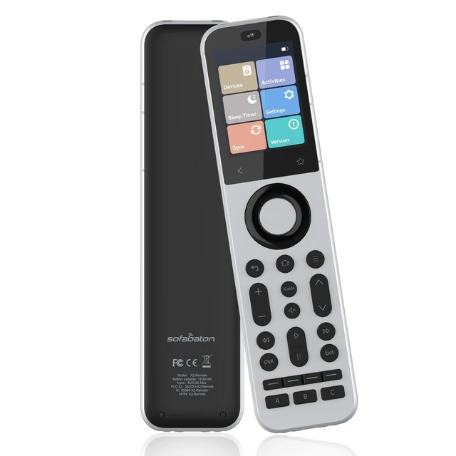 Alt view image 2 of 5 - SofaBaton X2 Universal Remote Control with Touch Screen (Only Remote