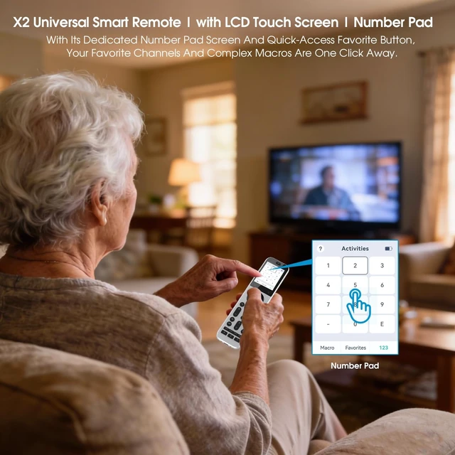 Alt view image 3 of 5 - SofaBaton X2 Universal Remote Control with Touch Screen (Only Remote
