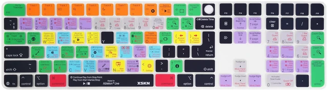 Main image of XSKN Ableton Live Shortcut Keyboard Cover for iMac M4 Magic Keyboard with Touch ID and Numeric Keypad A3119