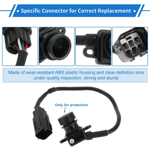 Alt view image 4 of 5 - VekAuto 1 Pcs Rear View Camera for Jeep Grand Cherokee 2011-2013 for Dodge Durango 2011-2013 License Plate Park Assist Camera Backup Reverse Camera
