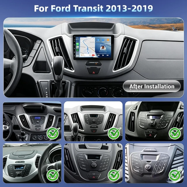 Alt view image 2 of 5 - 4Core+64G Android Car Radio for Ford Transit 2013-2019