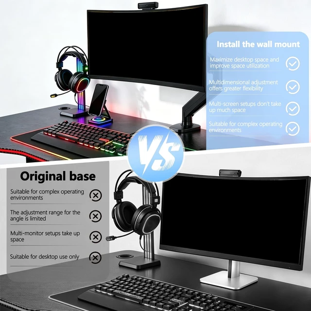 Alt view image 4 of 5 - 534pm Vesa Mount Adapter is Compatible with HP Series 5 Pro 34" Monitor
