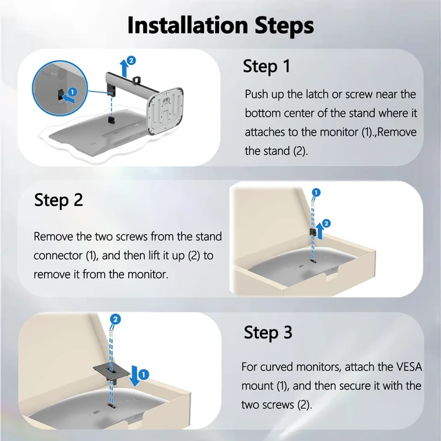 Alt view image 3 of 5 - 534pm Vesa Mount Adapter is Compatible with HP Series 5 Pro 34" Monitor