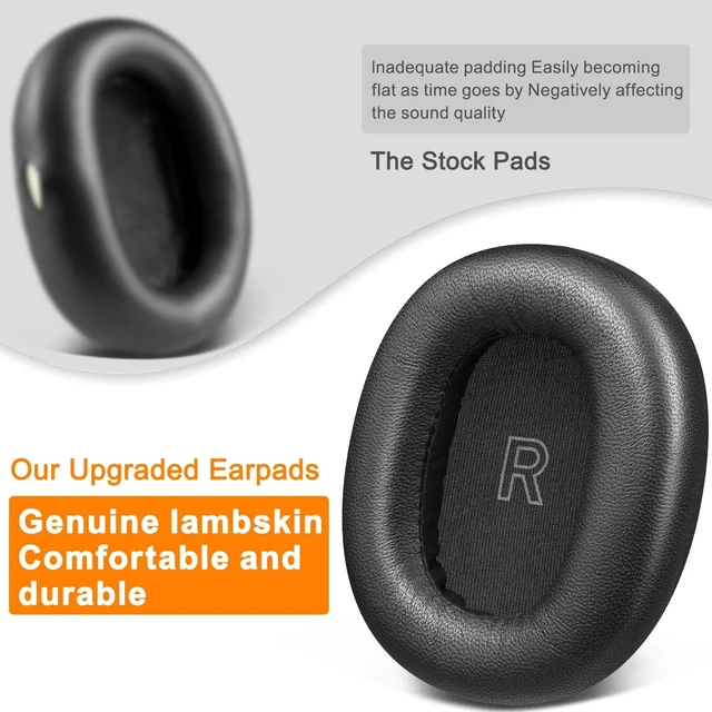 Alt view image 5 of 5 - SOULWIT Lambskin Earpads for B&O Beoplay H95 - Black
