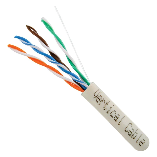 Alt view image 2 of 5 - Vertical Cable Cat5e, 350 Mhz, UTP, UV Jacket, Outdoor, CMX, 1000ft, Bulk Ethernet Cable, White