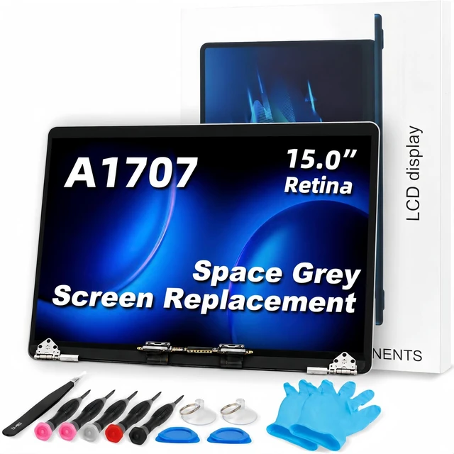 Main image of TRGSLKSS A1707 Screen Replacement A1707 LCD for 15 inches MacBook 2016 2017 Year 2560x1600 Replacement LCD Full Assembly for EMC 3072 3162 Space Grey