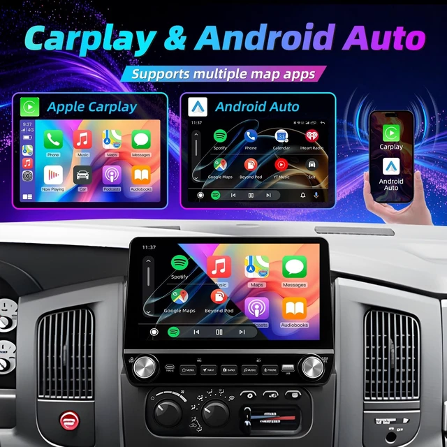 Alt view image 2 of 5 - 8CORE+32GB ROM Android 15 Car Radio for Dodge Ram 1500 2500 3500 2002-2005