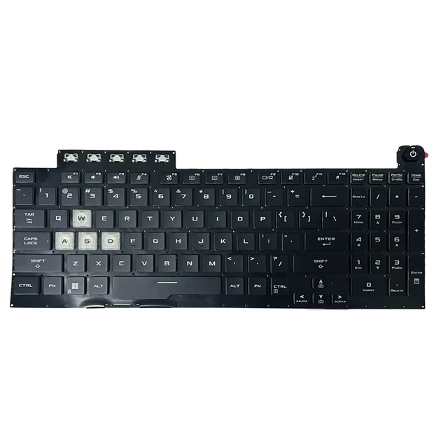 Alt view image 2 of 5 - GinTai US Keyboard for ASUS TUF Gaming F15 FX506 FA506 FX506L FX506LI