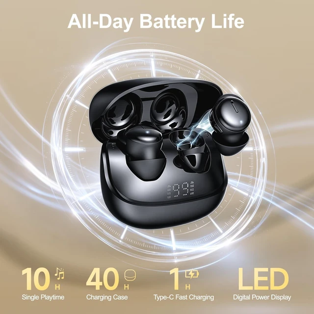 Alt view image 4 of 5 - sunvito Sleep Earbuds Bluetooth 6.2, ANC Noise Cancelling Earbuds