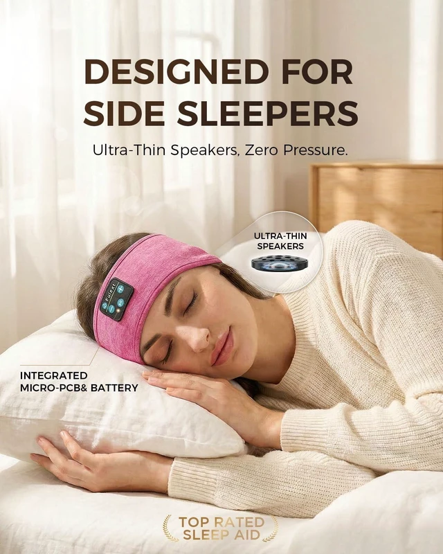 Alt view image 2 of 5 - Sleep Headphones Headband, Bluetooth 5.4 Headband Headphones for Sleeping