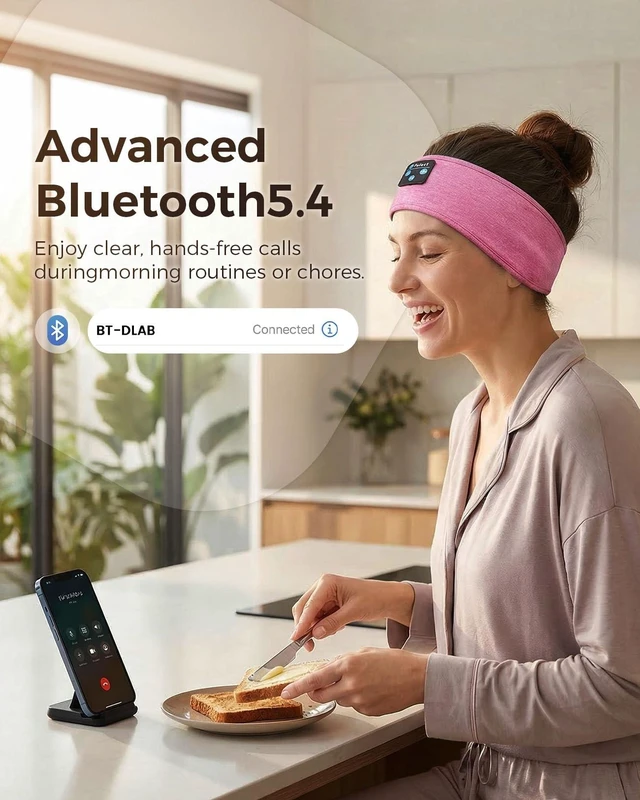 Alt view image 5 of 5 - Sleep Headphones Headband, Bluetooth 5.4 Headband Headphones for Sleeping