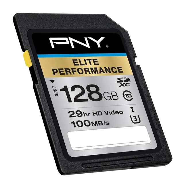 Alt view image 2 of 5 - PNY 128GB Elite Performance Class 10 U3 SDXC Flash Memory Card - 95MB/s, Class 10, U3, 4K UHD, Full HD, UHS-I, Full Size SD