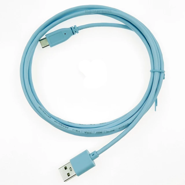 Alt view image 3 of 5 - easyreen USB Type A to Type C Console Cable for Cisco Catalyst 9500X Aggregation Switches CAB-USBC-4M-GR= 2M