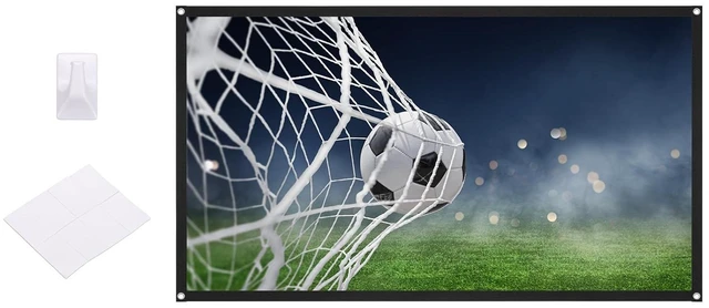 Main image of MECCANIXITY Projector Movie TV Projector Screen 60 Inch 4K HD 16:9 Portable
