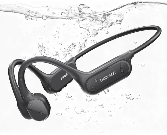 Main image of POPUX Bone Conduction Headphones IP68 Waterproof Headphones for Swimming, Open-Ear Underwater Swimming Earbuds Bluetooth 5.4 32GB MP3 10H Battery for Sport Running Fitness(DGERY)