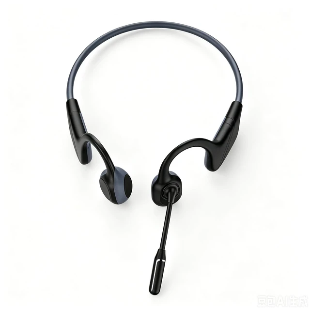 Main image of Open-Ear Headphones with Noise-Canceling Mic, Bone Conduction Headphones