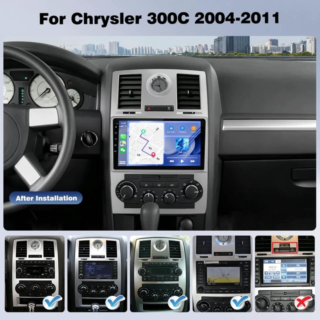 Alt view image 2 of 5 - Upgrcaru 4Core+64G Android Car Radio for Chrysler 300C 2004-2011 Carplay