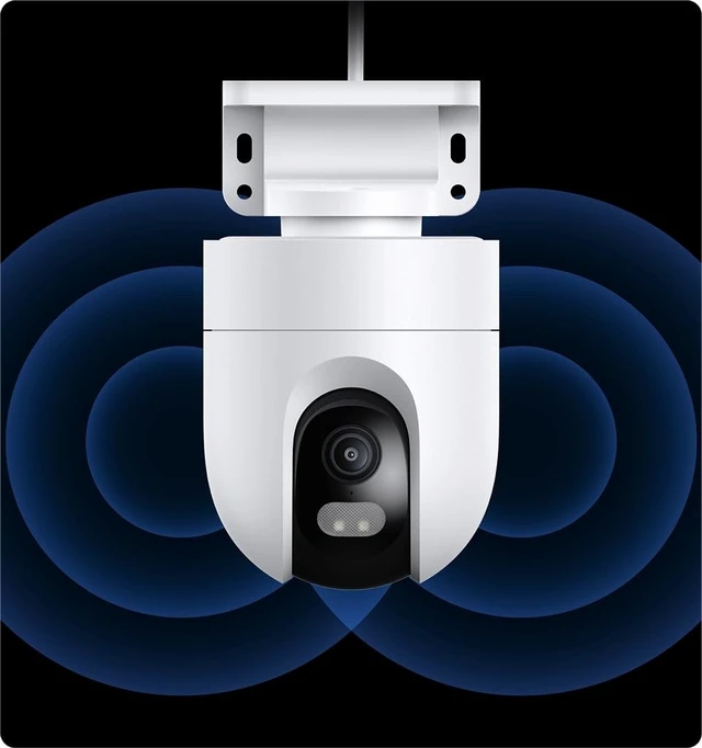 Alt view image 5 of 5 - XIAOMI Outdoor Camera CW400 WI-FI + Wired RJ45 US Specs 2.5K Ultra, 4MP, Smart Full-Color Night Vision, Bidirectional Gimbal Movement, IP66 Water and dust Resistant AI Human Tracking
