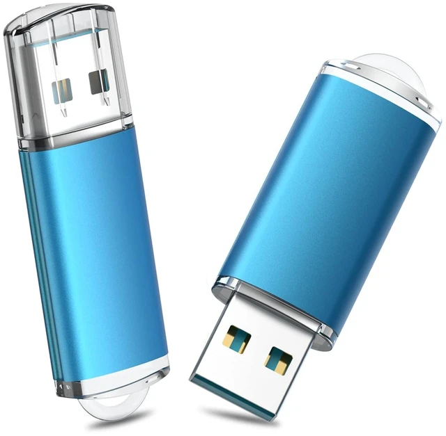 Main image of TOPESEL 2 Pack 64GB USB 3.0 Flash Drive High Speed Thumb Drive Memory Stick Jump Zip Drive for PC laptops, Tablets, TVs, Car Audio, Blue(64GB 2Pack)