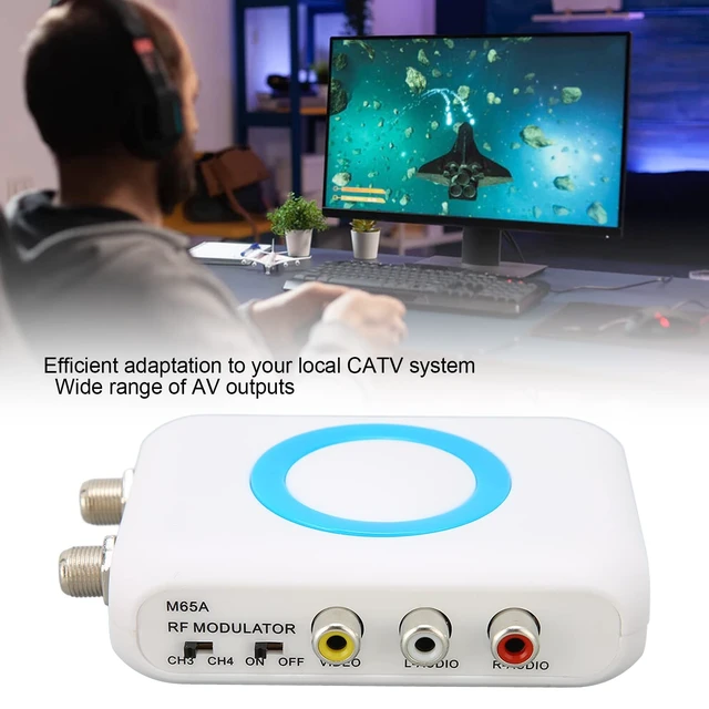Alt view image 2 of 5 - GOWENIC Digital RF Modulator, NTSC RF Coaxial Converter, Professional HD VHF Demodulator for CATV System