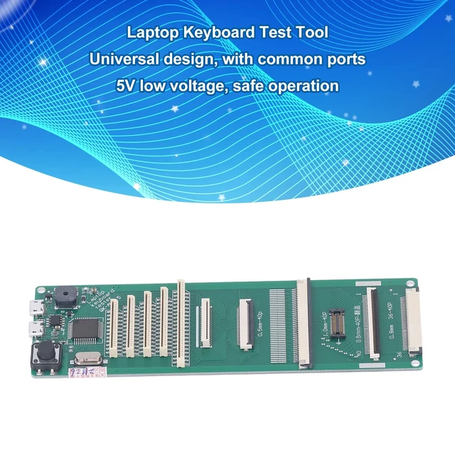 Alt view image 3 of 5 - Laptop Keyboard Test Kit, 5V USB Interface Keyboard Test Module Universal 40Pin Multi Ports DIY Laptop Keyboard Detection Kit