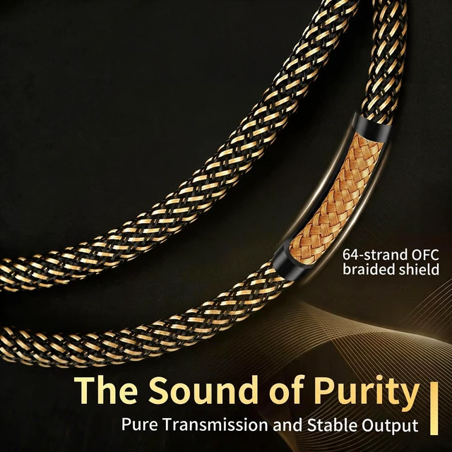 Alt view image 4 of 5 - RUHTXOW USB Audio Cable,5N OFC Audiophile USB Cable,NylonBraided USB A to B