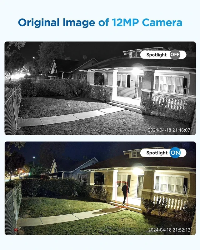 Alt view image 2 of 5 - 4COVR 4K PoE Dome Camera with Spotlight Color Night Vision, LY97KA8MA
