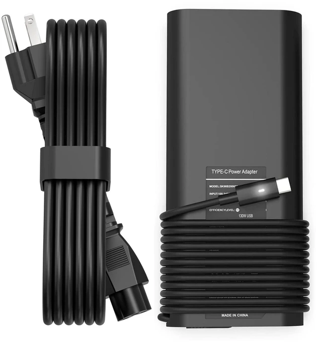 Main image of PIOEVTKA 130W USB C Type C Adapter Laptop Charger Compatible with Dell XPS 15 2in1 9575 Precision 5530 2in1 5550 5750 3560 3550 3551 Latitude 7410 7310 7210 9410 9510 9575 5420 5520 5510 Power Cord